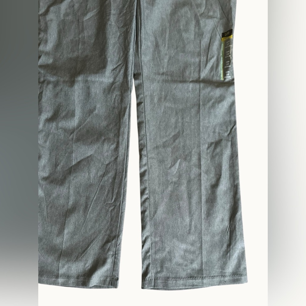 Lee Women’s Regular Fit Mid-Rise Trouser Pants – Gray – Size 16 – New With Tags - Picture 3 of 11